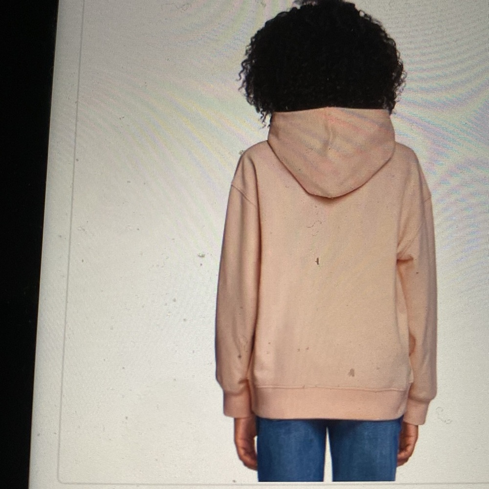 Roxy NWT Tropical Peach Girls Pullover Hoodie - Size L 14-16 - Picture 2 of 5